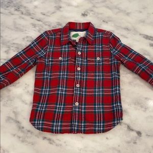 Boden Flannel Button Down Shirt- Size 3/4